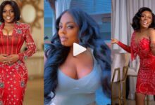 Nana Aba Puts Her Beautiful Oiled Boobs On Display In A Viral Video.