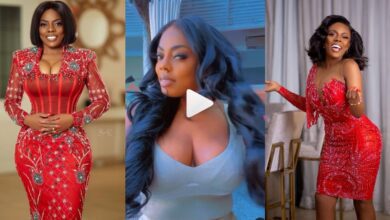 Nana Aba Puts Her Beautiful Oiled Boobs On Display In A Viral Video.