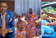 "I'm A Chop Bar Operator, I Sell Fufu" - Osei Kwame Despite Puts On A Small Comedy Show As He Introduces Himself At Dr Ofori Sarpong Daughters Wedding