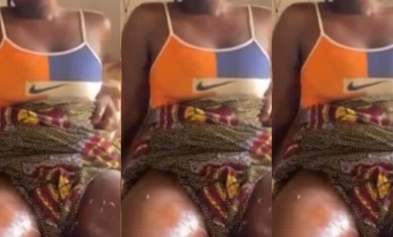 VIDEO : A Beautiful Slayqueen Crying As Her Toto Begins To Rot, After Sleeping With A Sakawa Guy For Money.