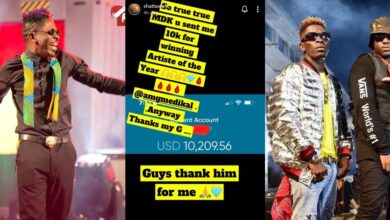 "Thanks My G" - Shatta Wale Used Social Media To Express Appreciation On Medikal Sending Him 10K Dollars For Winning Artist Of The Year At The Just Ended Taabеa Ghana Music Awards UK