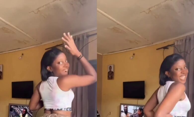 Shake For Us: Fans Go Gaga Over A Slay Queen Shaking Her Nyᾶsh To A Popular Song In Her Room (Video)