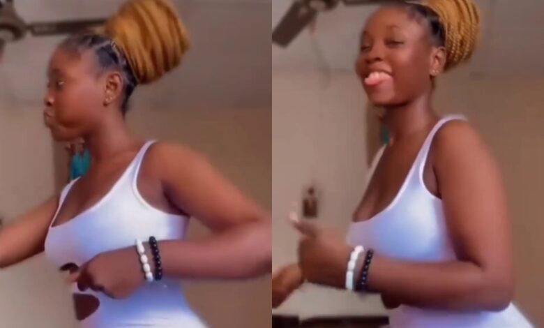 Slay Queen Gives Free Show As She Opens Her Legs Wide While Dancing In a Short Dress - Watch