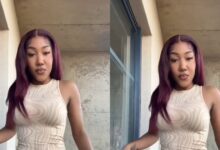 Slay Queen With Big Hips Flaunts Her Body As She Shakes Her Waist In A Short Dress To A Popular Song - Watch