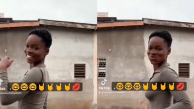 Small Nyᾶsh Dey Shake oo: Watch As Upcoming Slay Queen Shakes Her Small Baka Like A Pro (Video)