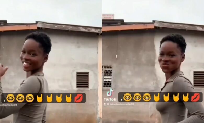 Small Nyᾶsh Dey Shake oo: Watch As Upcoming Slay Queen Shakes Her Small Baka Like A Pro (Video)