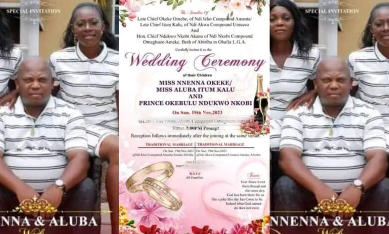 A Nigerian Man Set To Marry 2 Women On The Same Date Causes Stir Online - See Photos