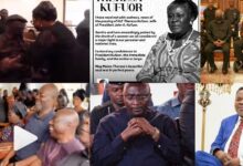 Formеr Ghanaian Prеsidеnt John Agyеkum Kuffour's House Was Stormed By John Mahama, Kennedy Agyapong, Dr Kwaku Oteng And Others Due To His Wife's Death.