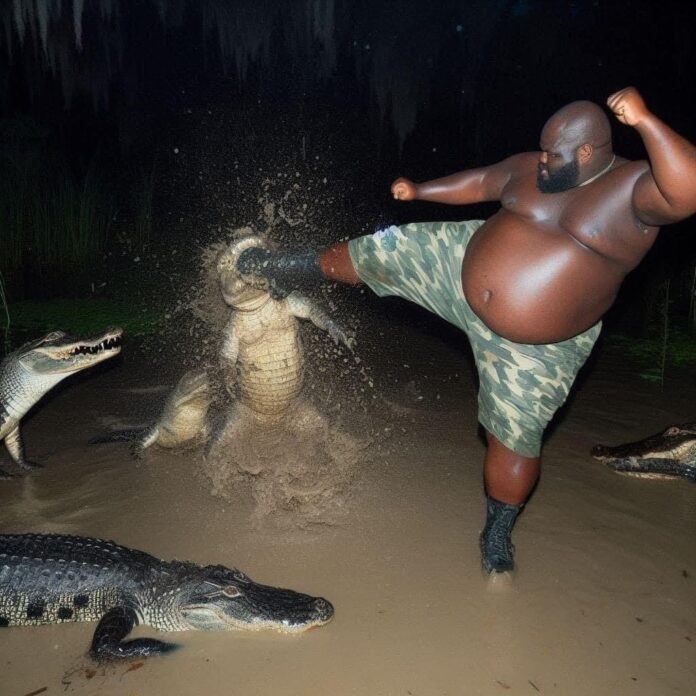 A Vairal AI Image Of A Man Fighting An Alligator Fools Internet, As Reported by Uncle Mike’s Photography.