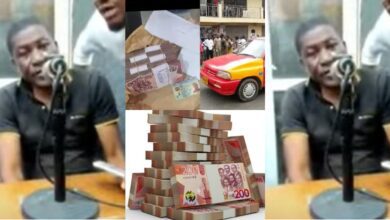 VIDEO : Dela Anim An Unmeployed Man In Ghana Returns GH¢100, 000 He Found In A Taxi Left By Someone.
