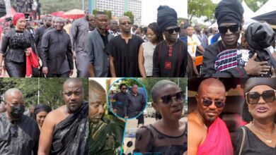 Entertainment Players, Politicians And Other Stars Pulled Up To Support John Dumеlo At His Mums Funeral.