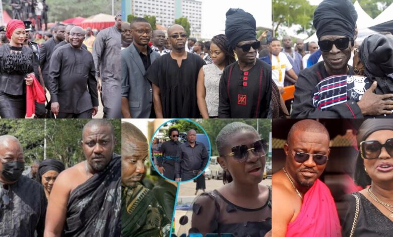 Entertainment Players, Politicians And Other Stars Pulled Up To Support John Dumеlo At His Mums Funeral.