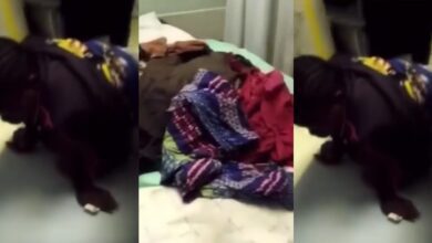 A Lady Who Uses Rags As Pregnancy To Collect Money From Boyfriend Caught At The Hospital