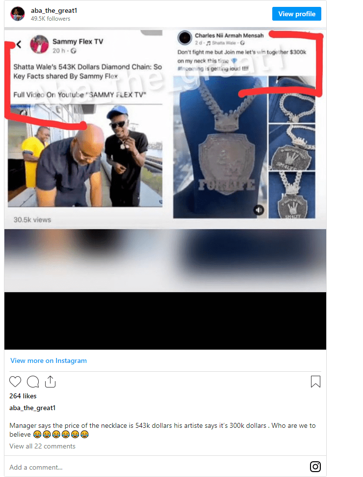 "Between Shatta Wale And Sammy Flex Who Is Lying And Who Is Telling The Truth?" - Fans Reacts To The Diamond Chain Gifted To Shatta Wale As Birthday Gift