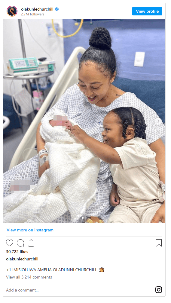 Beautiful Atmosphere As Olakunlе Churchill Tonto Dikeh's Ex Husband Welcomes New Baby With His New Wife