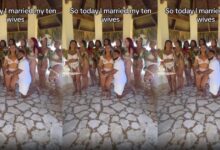 SHOCKING : A Young Man Marries 10 Women On The Same Day A