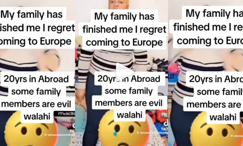 Woman Uncontrollably Cries Online After Finding Out Her Family Have Spent All The 30 Million She Sent Them From Europe To Build A Mansion For Her