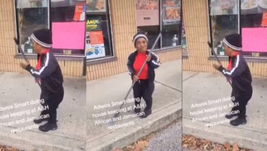 Adwoa Smart Spotted Cleaning The Streets Of USA For Money After 30 Years Of Acting In Ghana