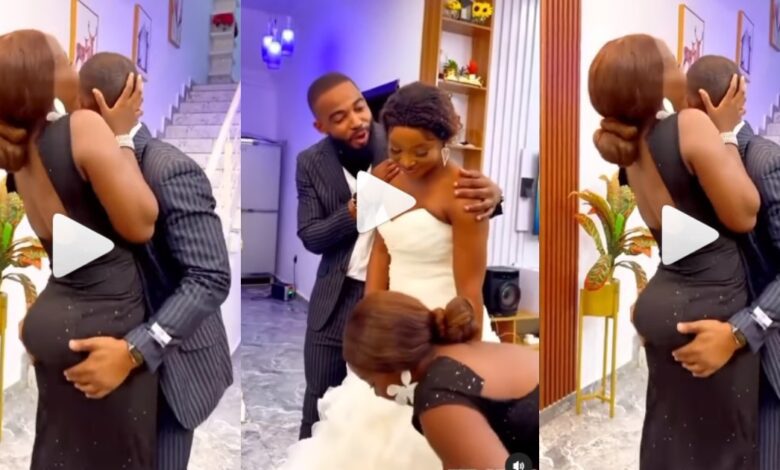 SHOCKING : Video Of A Groom Cheating On Bride With Her Best Friend Catches Attention Online