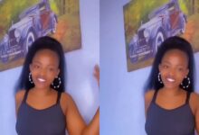 Beautiful Lady Flaunts Her Curvy Body As She Dazzles In A Nice Skinny While Dancing To A Song - Watch