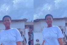 Beautiful Lady Taking Photos On The Street Gets The Attention Of Primary School Boys As They Watch Her Big Nyᾶsh - (Video)