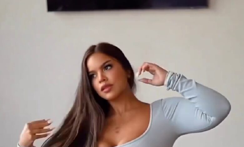 Curvy Lady Flaunts Her Body In New Video As She Rocks In A Skinny And A Crop Top - Video