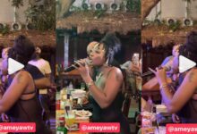 Efya Nocturnal Spotted Singing Aggressively And Off-key As They Shower Her With Money In A Trending Video