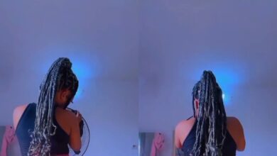 I Can Do Anything For You - Slay Queen Tells Potential Men As She Displays Her Big Nyἁsh In A See-through Skinny While Cleaning A Standing Fan 