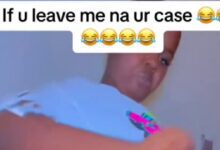 If you leave me na your case - Lady teases boyfriend as she displays her endowed body in this video