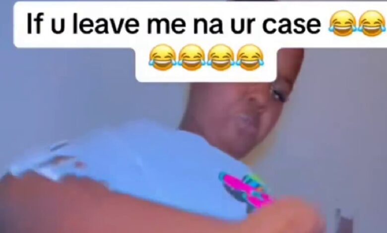 If you leave me na your case - Lady teases boyfriend as she displays her endowed body in this video