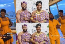 New couple in town - Reactions as Kalybos and his beautiful wife steps out for the first time after wedding (VIDEO)