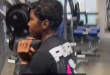 Lady In A Tight Pants Flaunts Her Big Baka While Doing Workout (Video)