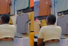 Lady Shakes Her Cute Nyᾶsh In Her Clothing Shop Just To Get More Buyers - Video
