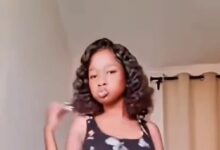 Lady joins the tw3rking challenge as she tw3rks in a short dress in her room and bends down to show things - Video