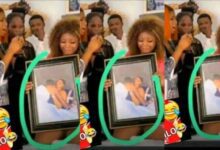 SHOCKING : Man Surprises Girlfriend With A Portrait Of Her On Bed With Another Man