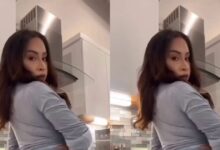Nice And Juicy - Netizens Goes Gaga Over Lady's Nice Body Shape And Big Nyᾶsh (Video)