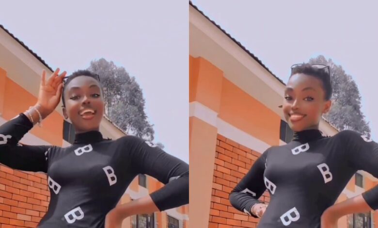 Pretty Lady Flaunts Her Big Hips While Jamming To A Song - Watch Video