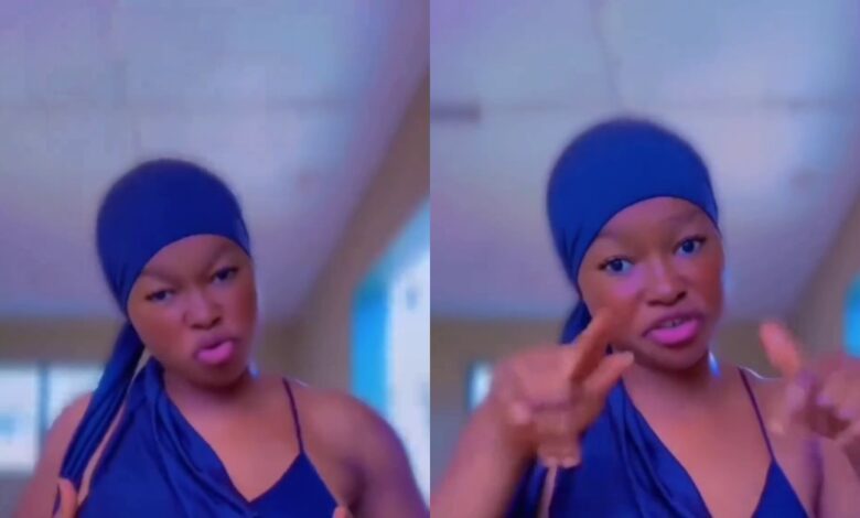 S*ck your partner's breᾶst as a man - Slay Queen says as she flaunts her firm b00bs in this video