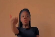 Slay Queen Shows Her Goodies While Dancing To A Popular Amapiano Song In A Short Skirt - Video