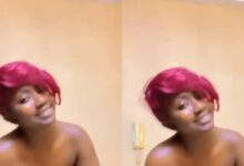 Tw3rking Challenge: Lady Joins The Challenge As She Shakes Her Big Nyᾶsh In A Tight Dress (Video)