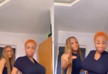 Two Slay Queens Show Their Dancing Skills As The One With Big Breἁst Shakes It Like Gelly In Their Room - Watch Video