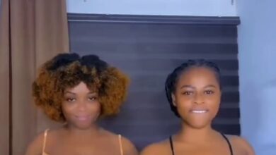 Two young slay queens flaunts their big nyᾶsh as they dance to a popular song - Video