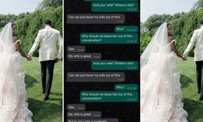 "My Wife Is Great But It's You I Want" - Three Weeks Old Married Man Confesses Dying Love Another Woman