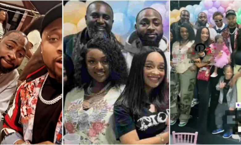 Davido And Chioma Makes Their First Public Appearance After Welcoming Twins, As They Attends Family Gathering