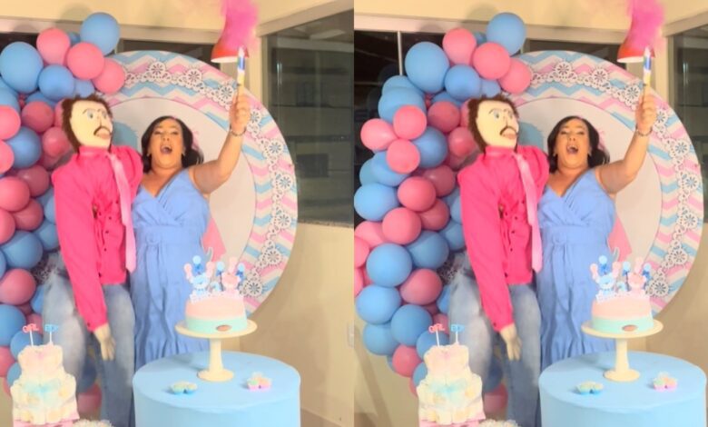 Woman Who Married a Rag Doll Throws A Party To Announce the Expectation of Their Second Child