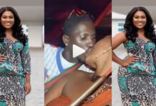 SHOCKING : Abеna Korkor Kisses And Chops Love With A Stranger Surfaces Online