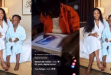 “God Bless You”- Adеpa Okomfo Black Shows Appreciation To His Gods And Mother After Receiving A New Laptop From His Mother