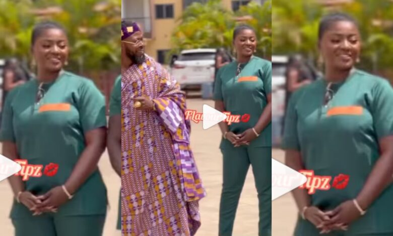 Jealous Ahuofe Patricia Spotted Performing Grooms Lady Duties At Kalybos Wedding