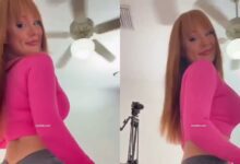 Whitе lady with curvy bum shakеs it for hеr social mеdia followеrs (Watch vidеo)