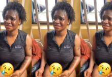 slay queen shockingly goes mad after someone tied her and left her in the middle of the road in Asaba